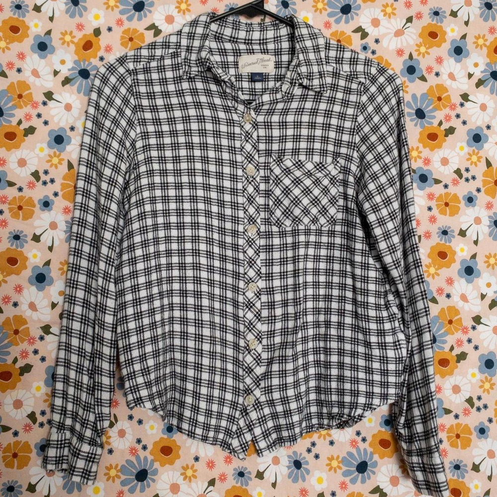 Black & White Checkered Flannel